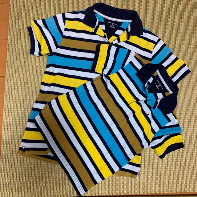 TOMMY HILFIGER(トミーヒルフィガー)のトミー　兄弟おそろい　ポロシャツ　2着セット キッズ/ベビー/マタニティのキッズ服男の子用(90cm~)(ブラウス)の商品写真