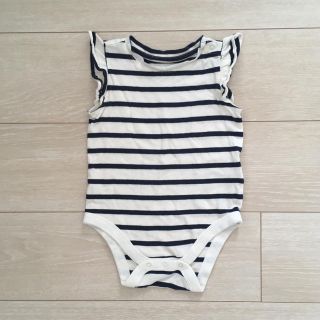 ベビーギャップ(babyGAP)のbabyGAP ボーダー　ロンパース(ロンパース)