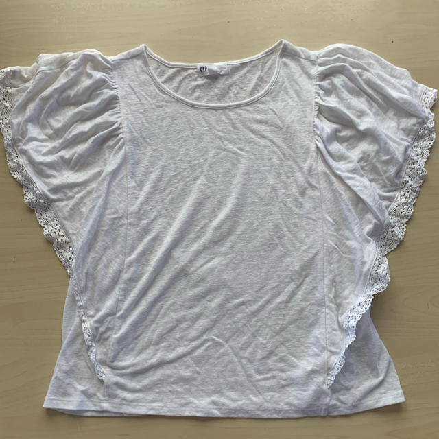 GAP(ギャップ)のGAP 白レース M レディースのトップス(Tシャツ(半袖/袖なし))の商品写真