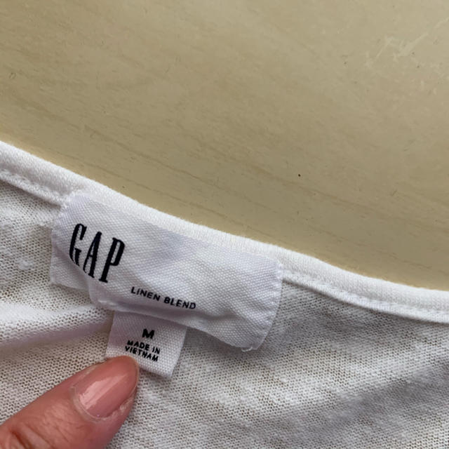 GAP(ギャップ)のGAP 白レース M レディースのトップス(Tシャツ(半袖/袖なし))の商品写真