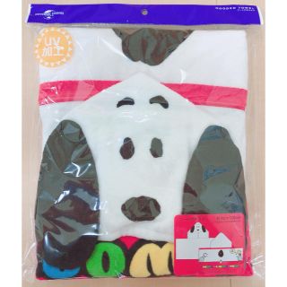 スヌーピー(SNOOPY)のスヌーピー　フード付きタオル(タオル/バス用品)