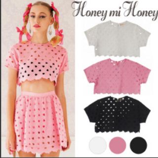 ハニーミーハニー(Honey mi Honey)のハニーミーハニー　honey mi honey ハート　トップス　イートミー(シャツ/ブラウス(半袖/袖なし))