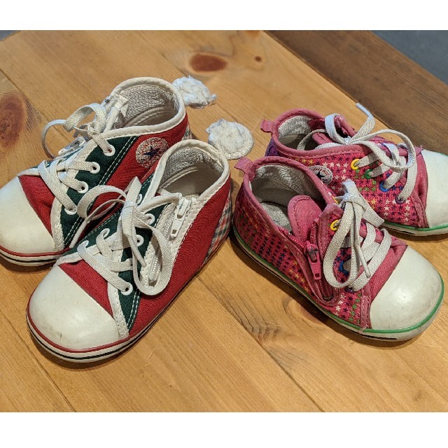 CONVERSE(コンバース)のコンバースキッズ2足セット14センチ15センチ キッズ/ベビー/マタニティのベビー靴/シューズ(~14cm)(スニーカー)の商品写真