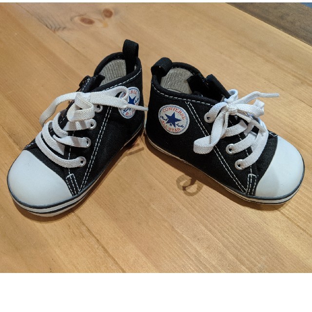 CONVERSE(コンバース)の新品コンバース黒12センチ靴 キッズ/ベビー/マタニティのベビー靴/シューズ(~14cm)(スニーカー)の商品写真