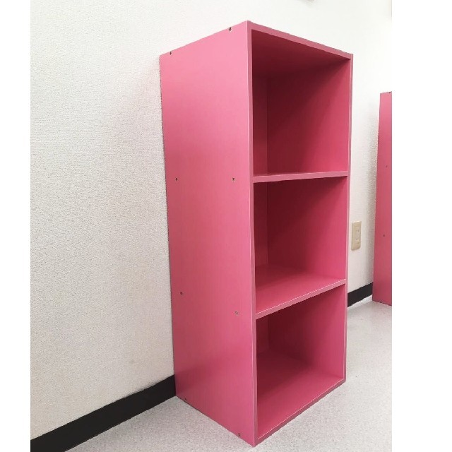 送料無料 カラーボックス3段 2個セット展示品 ピンク の通販 By Kanokai S Shop ラクマ