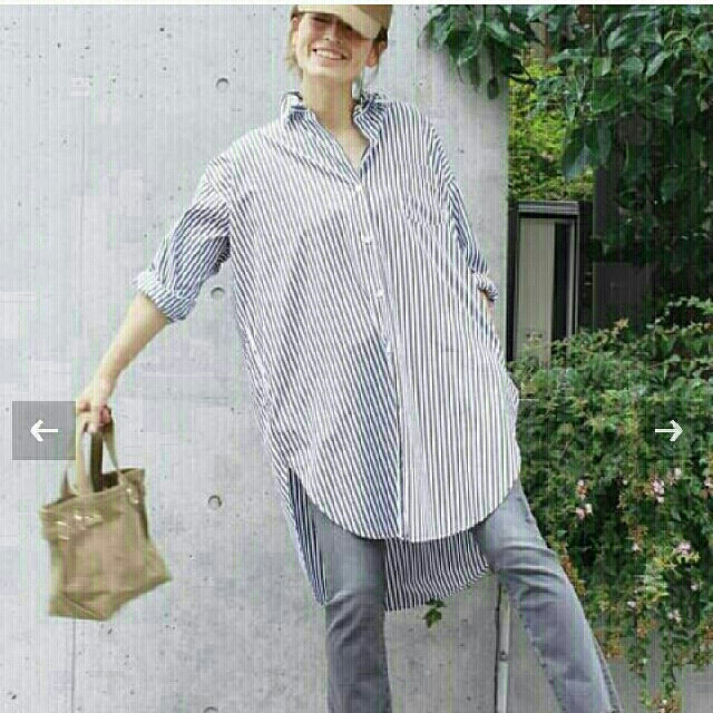 DEUXIEME CLASSE - Deuxieme Classeストライプ ドロップ シャツワンピース