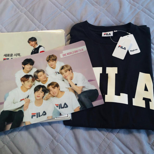 BTS FILA Tシャツ ファイル ジョングク セット 防弾少年団 バンタン