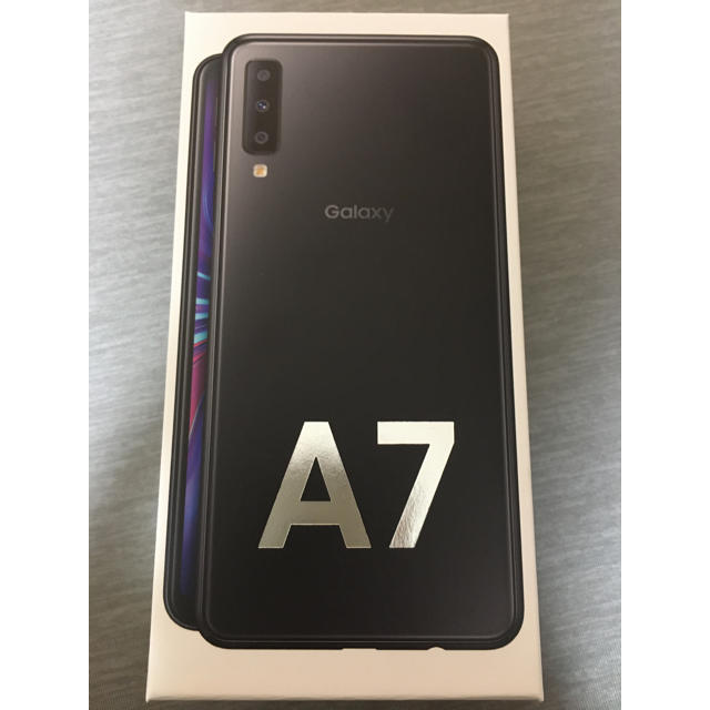 約168gディスプレイギャラクシー Galaxy A7 ブラック 64GB SIMフリー