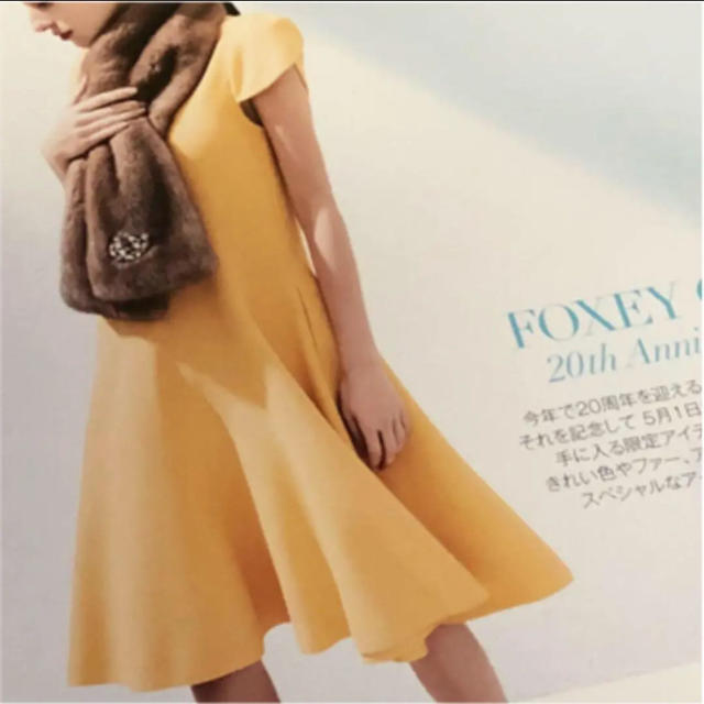 未使用 フォクシー foxey チューリップドレス ワンピース