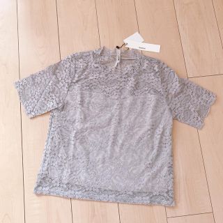 ヘザー(heather)のHeather ヘザー 花柄 レース シフォン ブラウス 新品未使用品 タグあり(シャツ/ブラウス(半袖/袖なし))