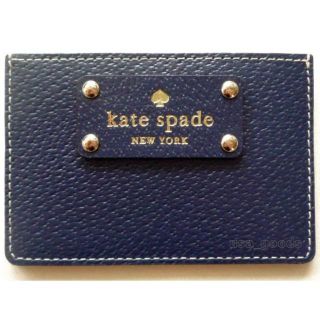 ケイトスペードニューヨーク(kate spade new york)の新品 ケイトスペード カードケース kate spade 名刺入れ 紺 グラハム(名刺入れ/定期入れ)