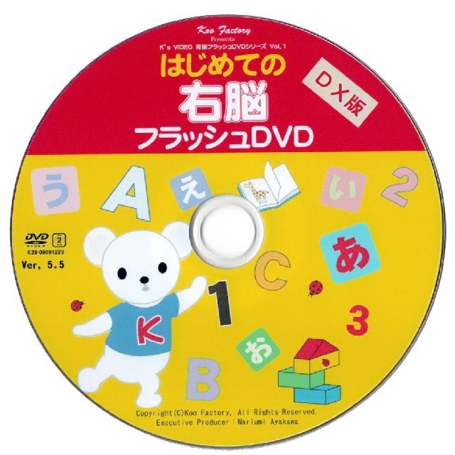 乳幼児から始められる知育教材!はじめての右脳フラッシュカードDVDの