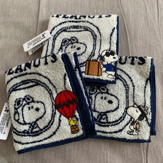 スヌーピー(SNOOPY)のスヌーピー　タオルハンカチ(ハンカチ)