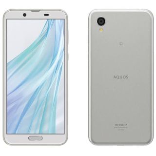 シャープ(SHARP)の新品未使用 SHARP AQUOS sense2 SH-M08 ホワイトシルバー(スマートフォン本体)