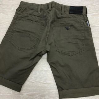 SALE/ ARMANI JEANS アルマーニ ジーンズ ショートパンツ カジュアル シャンブレー ベージュ (メンズ 38) N5848
