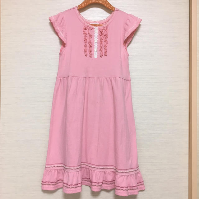 3can4on(サンカンシオン)のサンカンシオン ピンク色ワンピース 130 キッズ/ベビー/マタニティのキッズ服女の子用(90cm~)(ワンピース)の商品写真