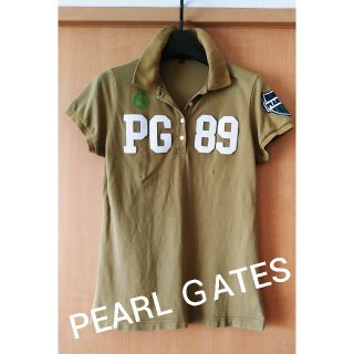 パーリーゲイツ(PEARLY GATES)のPEARL GATES カーキポロシャツ 　レディースゴルフウェア(ウエア)