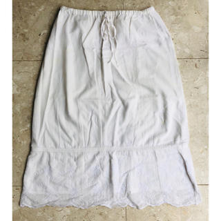 エムケーミッシェルクラン(MK MICHEL KLEIN)のミッシェルクラン　白色膝下スカート(ひざ丈スカート)
