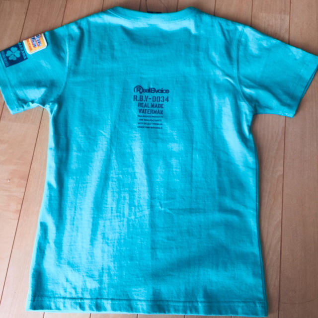 RealBvoice(リアルビーボイス)の新品 realbvoice  tシャツ  140  グリーン  キッズ/ベビー/マタニティのキッズ服男の子用(90cm~)(Tシャツ/カットソー)の商品写真