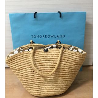 トゥモローランド(TOMORROWLAND)の【みぃt  様専用】処分価格‼️  【ＴＯＭＯＲＲＯＷＬＡＮＤ】かごバッグ(かごバッグ/ストローバッグ)