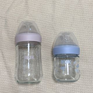 アカチャンホンポ(アカチャンホンポ)のNUK ヌーク哺乳瓶 ガラス製 120ml 240ml 2本セット(哺乳ビン)