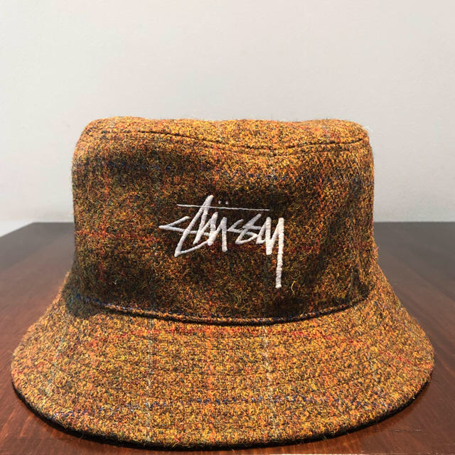 海外 STUSSY / Harris Tweed Bucket Hat (L/XL