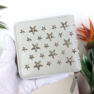 新春セール JIMMY CHOO ジミーチュウ 二つ折り財布 スター刺繍