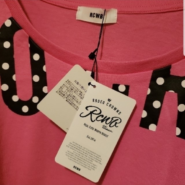 RODEO CROWNS(ロデオクラウンズ)のrodeo crowns ロデオクラウンズ　ドルマンTシャツ　PINK ピンク レディースのトップス(Tシャツ(半袖/袖なし))の商品写真