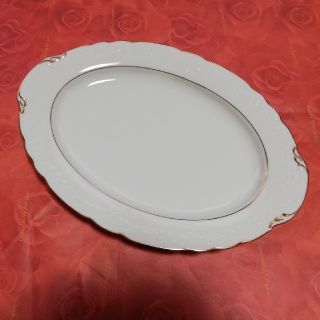 ノリタケ(Noritake)のノリタケ　大皿　白　金彩　(食器)