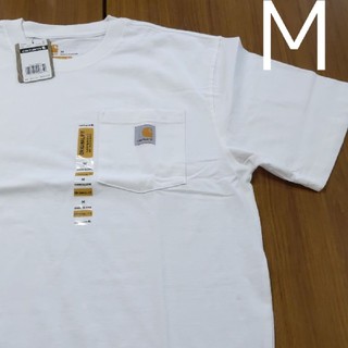 カーハート(carhartt)の新品 M WH カーハート ポケット Ｔシャツ ホワイト(Tシャツ/カットソー(半袖/袖なし))