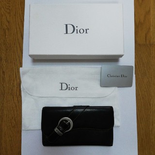 クリスチャンディオール(Christian Dior)のクリスチャンディオール Christian Dior 長財布 黒 本革(財布)