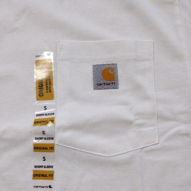 carhartt(カーハート)の新品ＳWH カーハート ポケット Ｔシャツ ホワイト メンズのトップス(Tシャツ/カットソー(半袖/袖なし))の商品写真