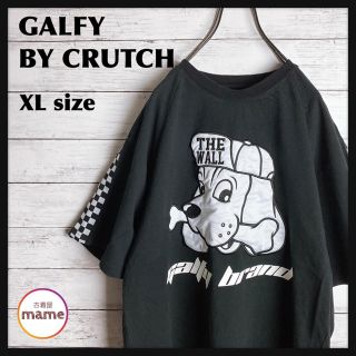 ガルフィー(GALFY)の【激レア‼︎】GALFY◎チェッカーフラッグ ビッグロゴ 犬 Tシャツ(Tシャツ/カットソー(半袖/袖なし))