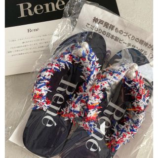 ルネ(René)のRene♡ 最新ノベルティ  パール付ビーチサンダル　新品未使用　未開封(ビーチサンダル)