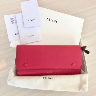 セリーヌ(celine)の★はな様専用★ 美品 セリーヌ 長財布  ダーク ピンク(財布)