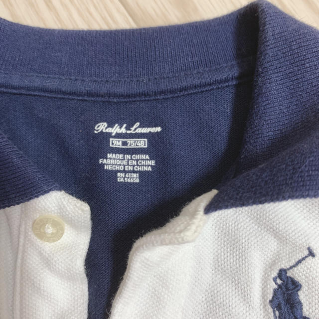 POLO RALPH LAUREN(ポロラルフローレン)のラルフローレン 長袖カバーオール キッズ/ベビー/マタニティのベビー服(~85cm)(カバーオール)の商品写真