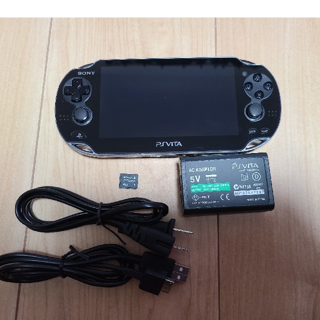 PlayStation Vita - 【動作確認済+メモカ】PS vita 1000版 ブラックの
