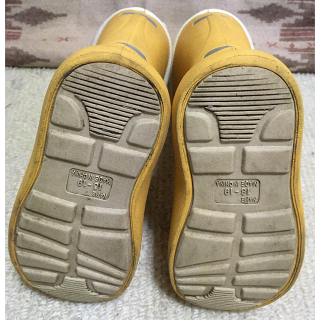 MUJI (無印良品)(ムジルシリョウヒン)の無印良品　レインブーツ　長靴　18-19cm キッズ/ベビー/マタニティのキッズ靴/シューズ(15cm~)(長靴/レインシューズ)の商品写真