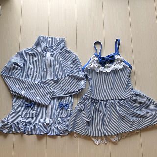 マザウェイズ(motherways)のマザウェイズ　水着130センチ　２点セット(水着)