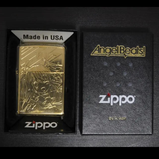 ZIPPO(ジッポー)の【新品】Angel Beats! YUI Gold Limited ZIPPO メンズのファッション小物(タバコグッズ)の商品写真