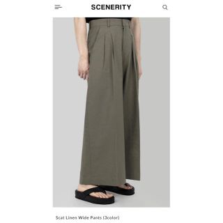 マルタンマルジェラ(Maison Martin Margiela)のscenerity  scat linen wide pants (ワークパンツ/カーゴパンツ)