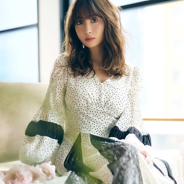 her lip to Lace trimmed Pin Dot Dressの通販 by .。.:*・'s shop