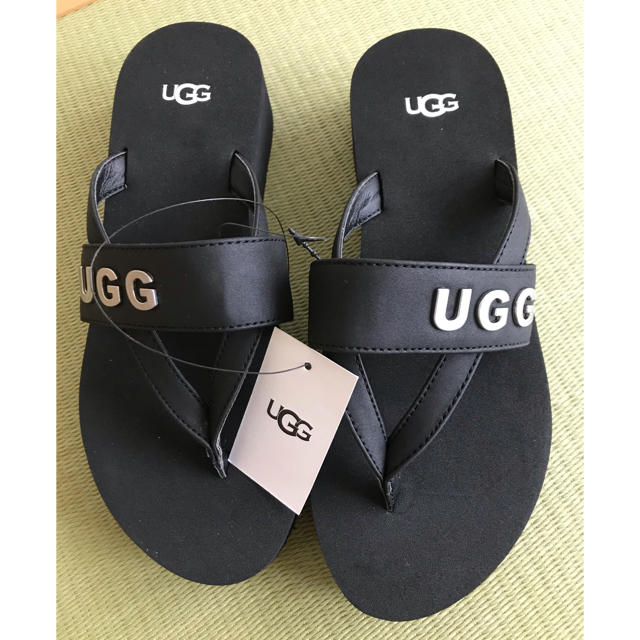 新品 UGG  サンダル 24 黒 ブラック