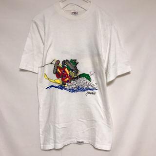 USA製 Crazy Shirts クリバンキャット Tシャツ スキーサーフィン(Tシャツ(半袖/袖なし))