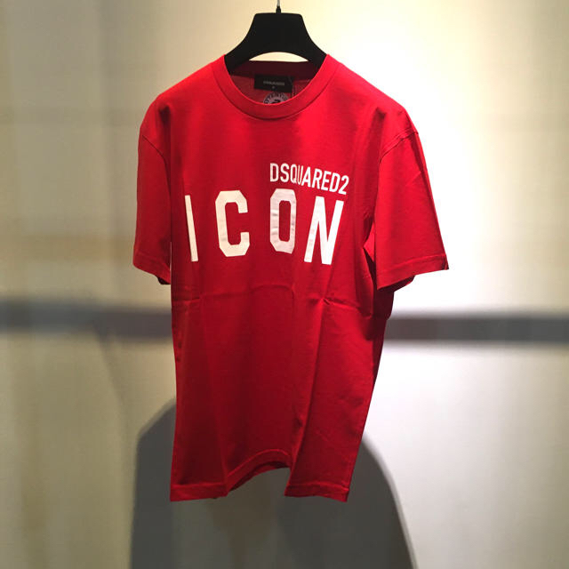 DSQUARED2 ディースクエアード 新品 ロゴ ICON Tシャツ レッド