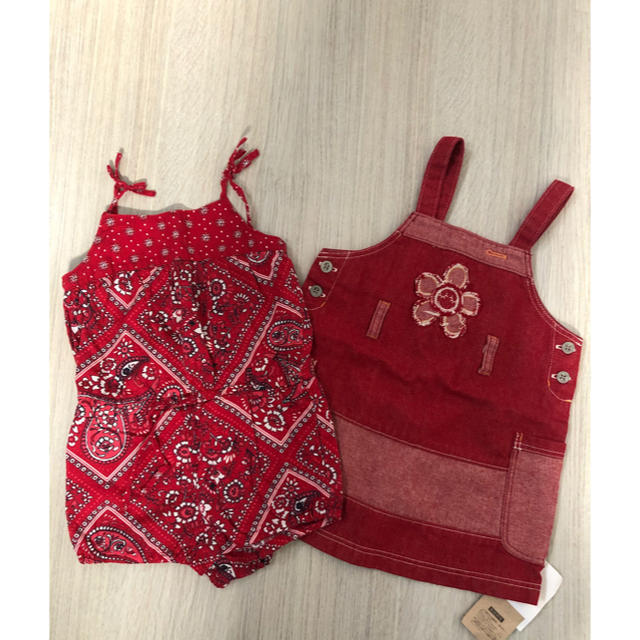 babyGAP(ベビーギャップ)のロンパース　ジャンスカ　90 キッズ/ベビー/マタニティのキッズ服女の子用(90cm~)(ワンピース)の商品写真