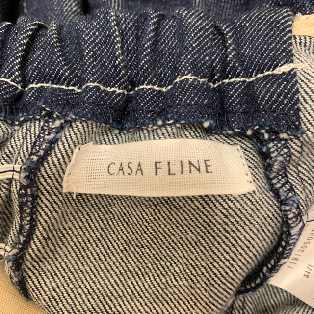 【CASA FLINE】フロントホックデニムロングワンピース