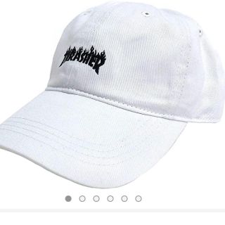 スラッシャー(THRASHER)のTHRASHER スラッシャー　キャップ　ホワイト　新品 未使用(キャップ)