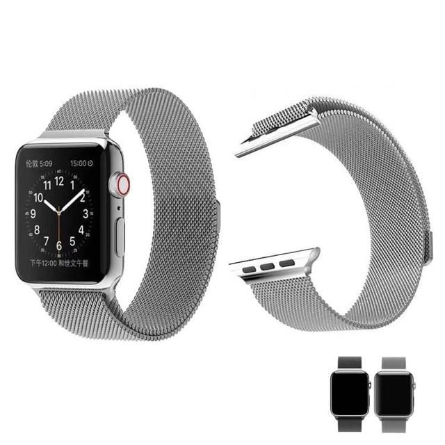 【送料無料】Apple Watch アップルウォッチ ミラネーゼ バンド 交換用 メンズの時計(金属ベルト)の商品写真