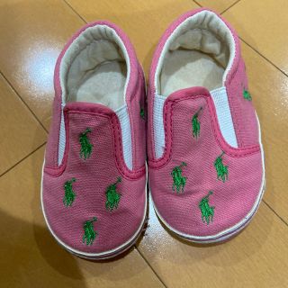 ラルフローレン(Ralph Lauren)のラルフローレン　ベビー　靴　10㎝　ピンク(スニーカー)